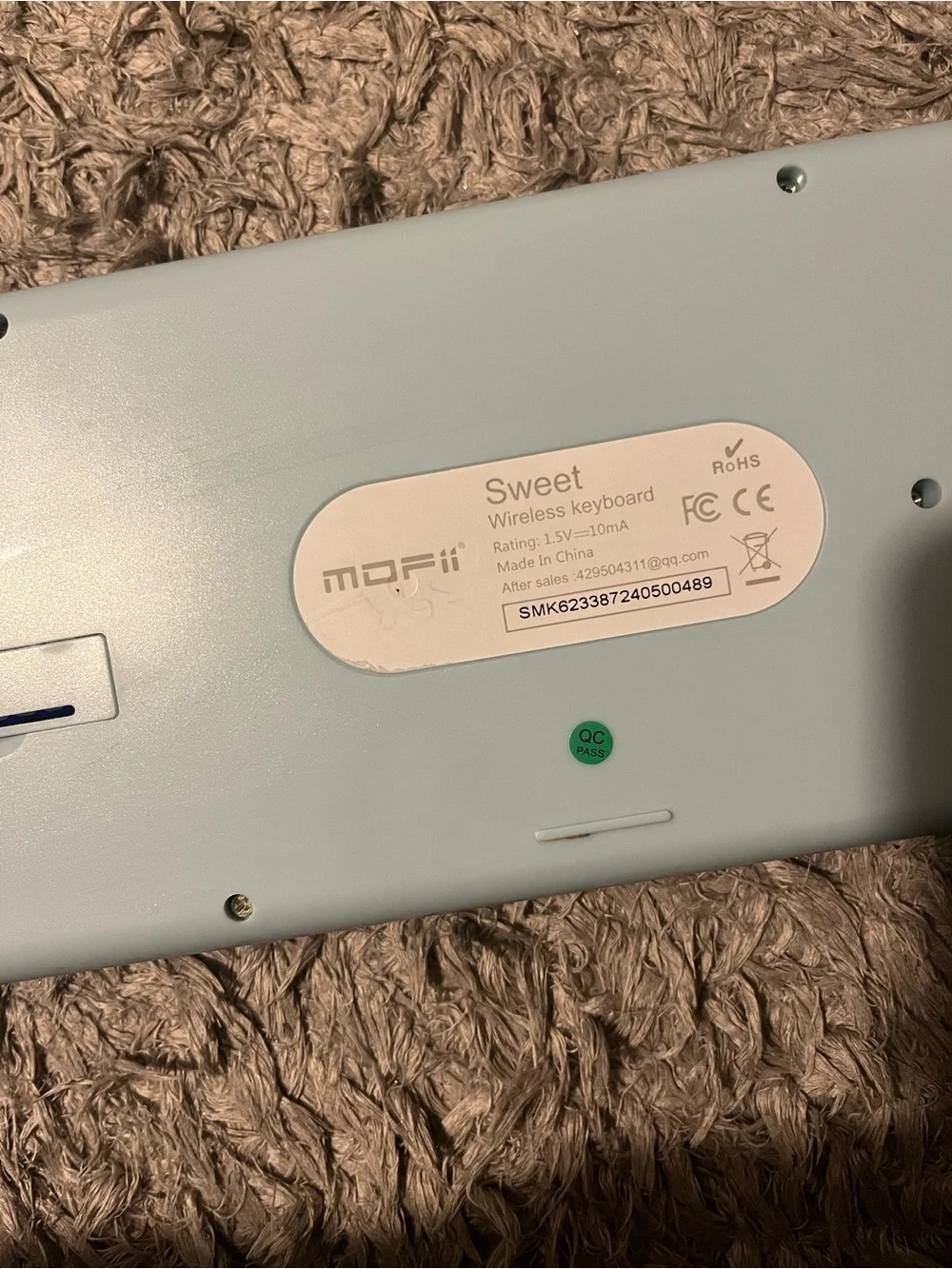 Retro Round-Key Pastel Wireless Keyboard - Mint, Lavender, Cream